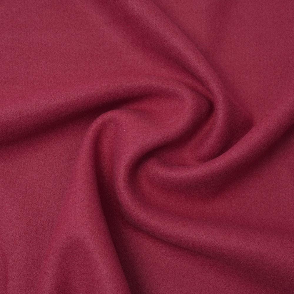 Tissu lainage rose cranberry | Pretty Mercerie | mercerie en ligne