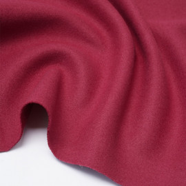 Tissu lainage rose cranberry | Pretty Mercerie | mercerie en ligne