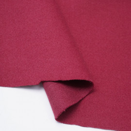 Tissu lainage rose cranberry | Pretty Mercerie | mercerie en ligne