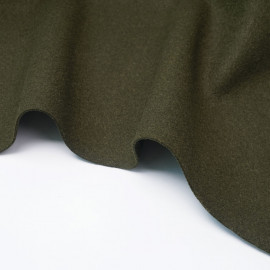 Tissu lainage vert kaki | Pretty Mercerie | mercerie en ligne
