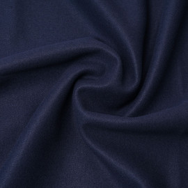 Tissu lainage bleu marine | Pretty Mercerie | mercerie en ligne