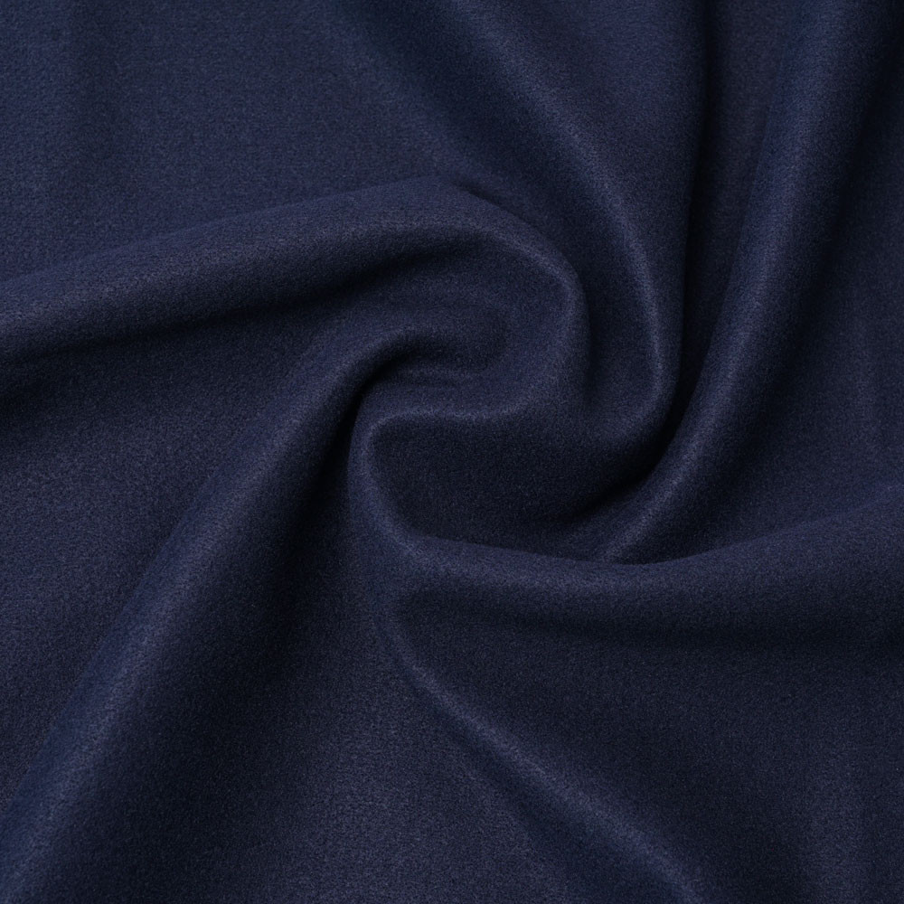 Tissu lainage bleu marine | Pretty Mercerie | mercerie en ligne