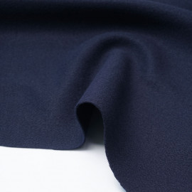 Tissu lainage bleu marine | Pretty Mercerie | mercerie en ligne