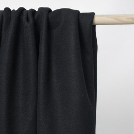 Tissu lainage noir | Pretty Mercerie | mercerie en ligne