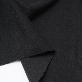 Tissu lainage noir | Pretty Mercerie | mercerie en ligne