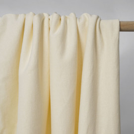 Tissu molleton de chanvre et coton biologique GOTS écru naturel | pretty mercerie | mercerie en ligne