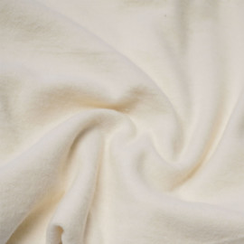 Tissu molleton de chanvre et coton biologique GOTS écru naturel | pretty mercerie | mercerie en ligne