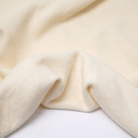 Tissu molleton de chanvre et coton biologique GOTS écru naturel | pretty mercerie | mercerie en ligne