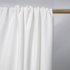 Tissu molleton 100% coton biologique GOTS blanc | Pretty Mercerie | mercerie en ligne