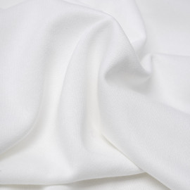 Tissu molleton 100% coton biologique GOTS blanc | Pretty Mercerie | mercerie en ligne