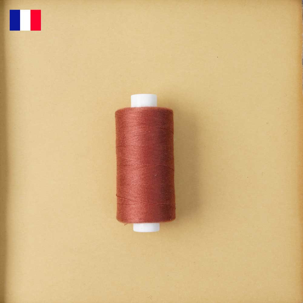 Fil à coudre orange mecca ténacité 500 m | fabrication française | Pretty Mercerie | mercerie en ligne
