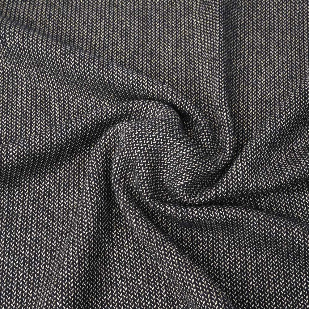Tissu lainage noir maille tissée chevron fils dorés | pretty mercerie | mercerie en ligne