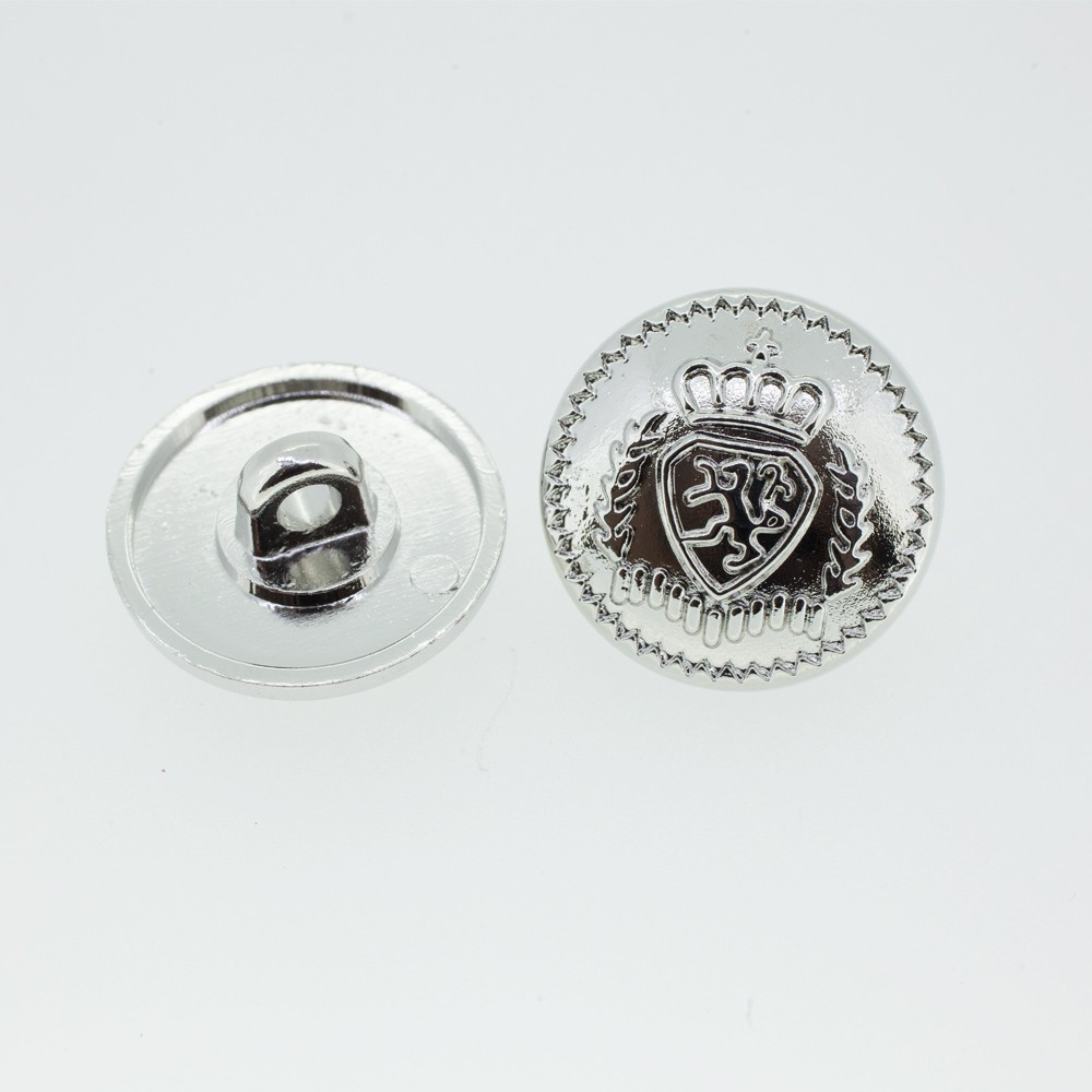 Bouton rond géométrique or