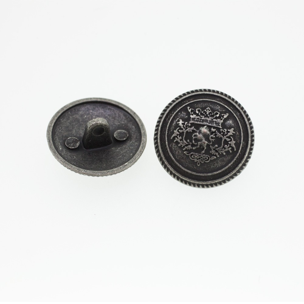 Bouton rond géométrique or