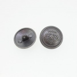 Bouton rond géométrique or