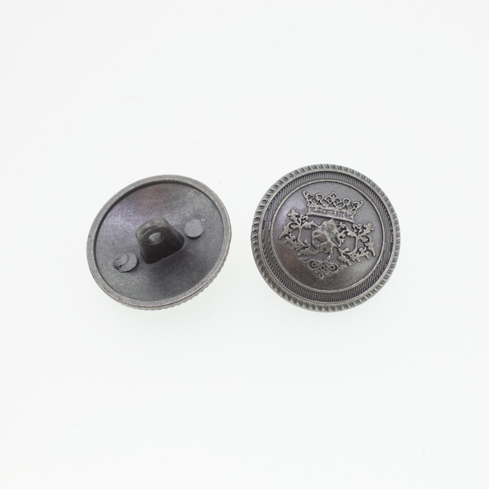 Bouton rond géométrique or