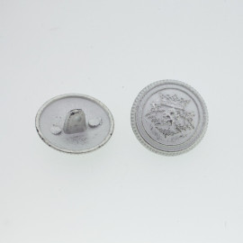 Bouton rond géométrique or
