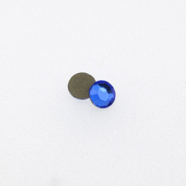 Strass rond bleu roi