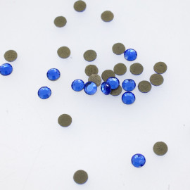 Strass rond bleu roi
