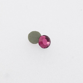 Strass rond rose pétunia