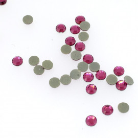 Strass rond rose pétunia