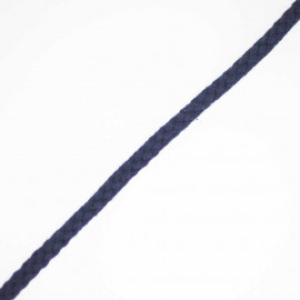 CORDON COTON TRESSÉ BLEU MARINE x 1m