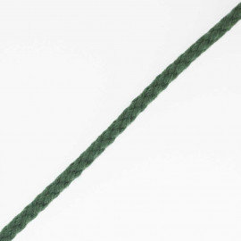 CORDON COTON TRESSÉ VERT FONCÉ x 1m