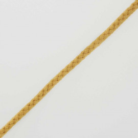 CORDON COTON TRESSÉ MOUTARDE x 1m