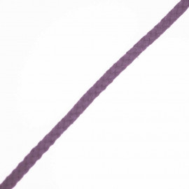 CORDON COTON TRESSÉ MAUVE x 1m