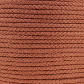 CORDON COTON TRESSÉ GINGER SPICY x 1m