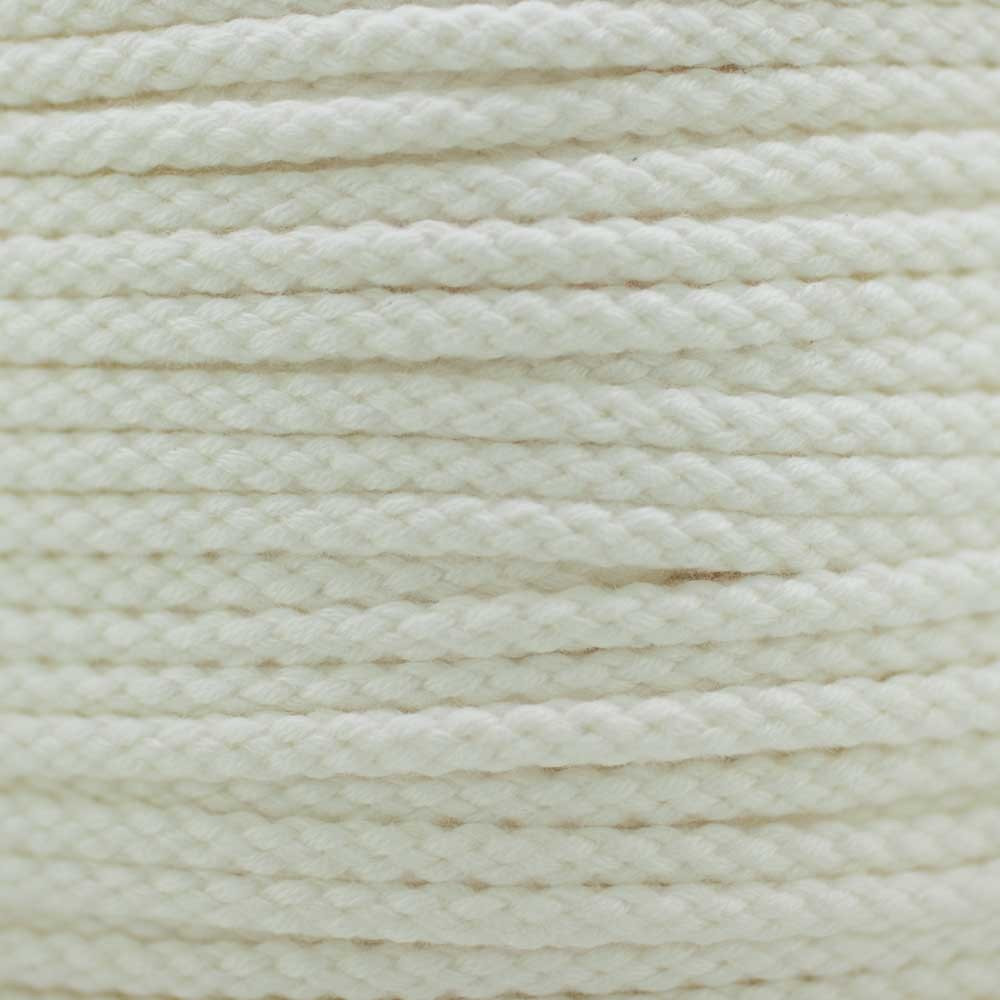 CORDON COTON TRESSÉ BLANC CASSÉ x 1m