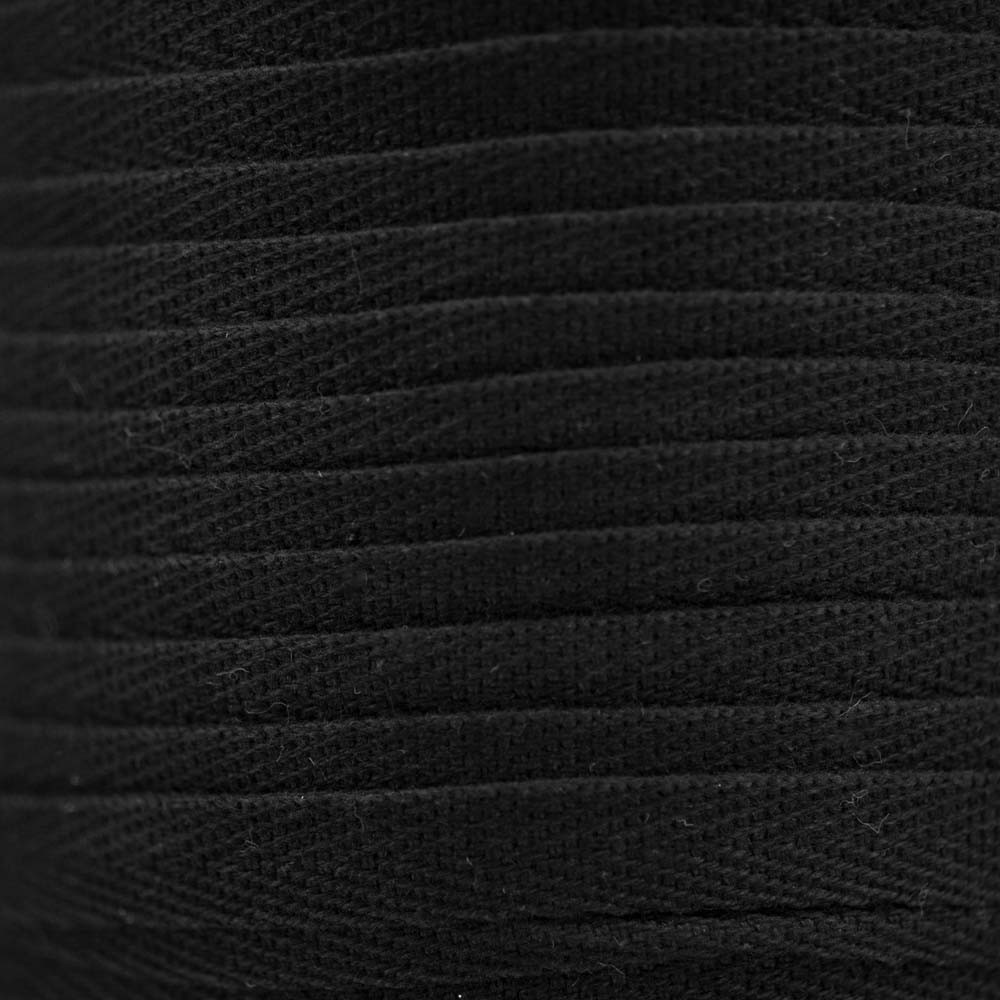 RUBAN COTON SERGE NOIR x 1m