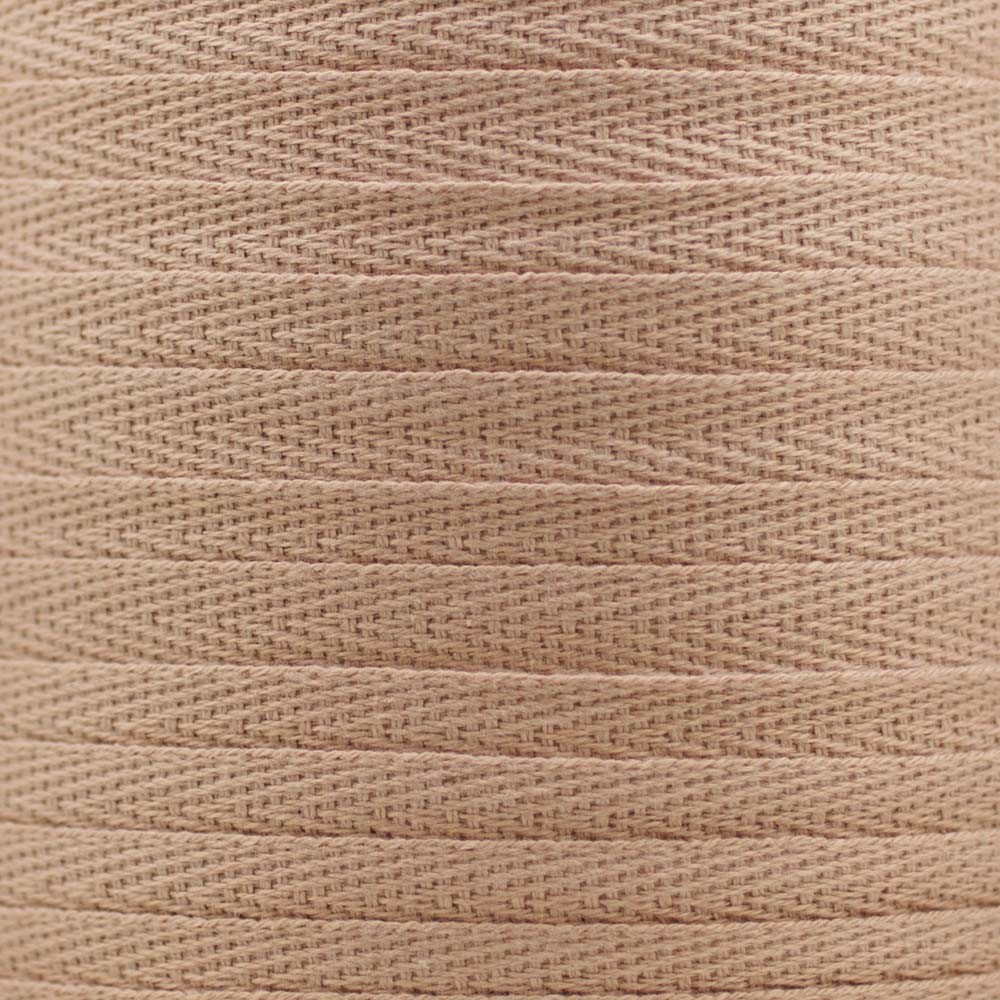 RUBAN COTON SERGE TOASTED ALMOND x 1m