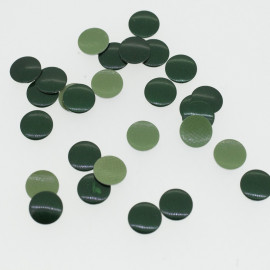 Clous plats vert émeraude