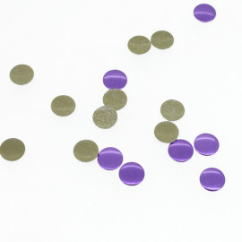 Clous plats myrtille clair