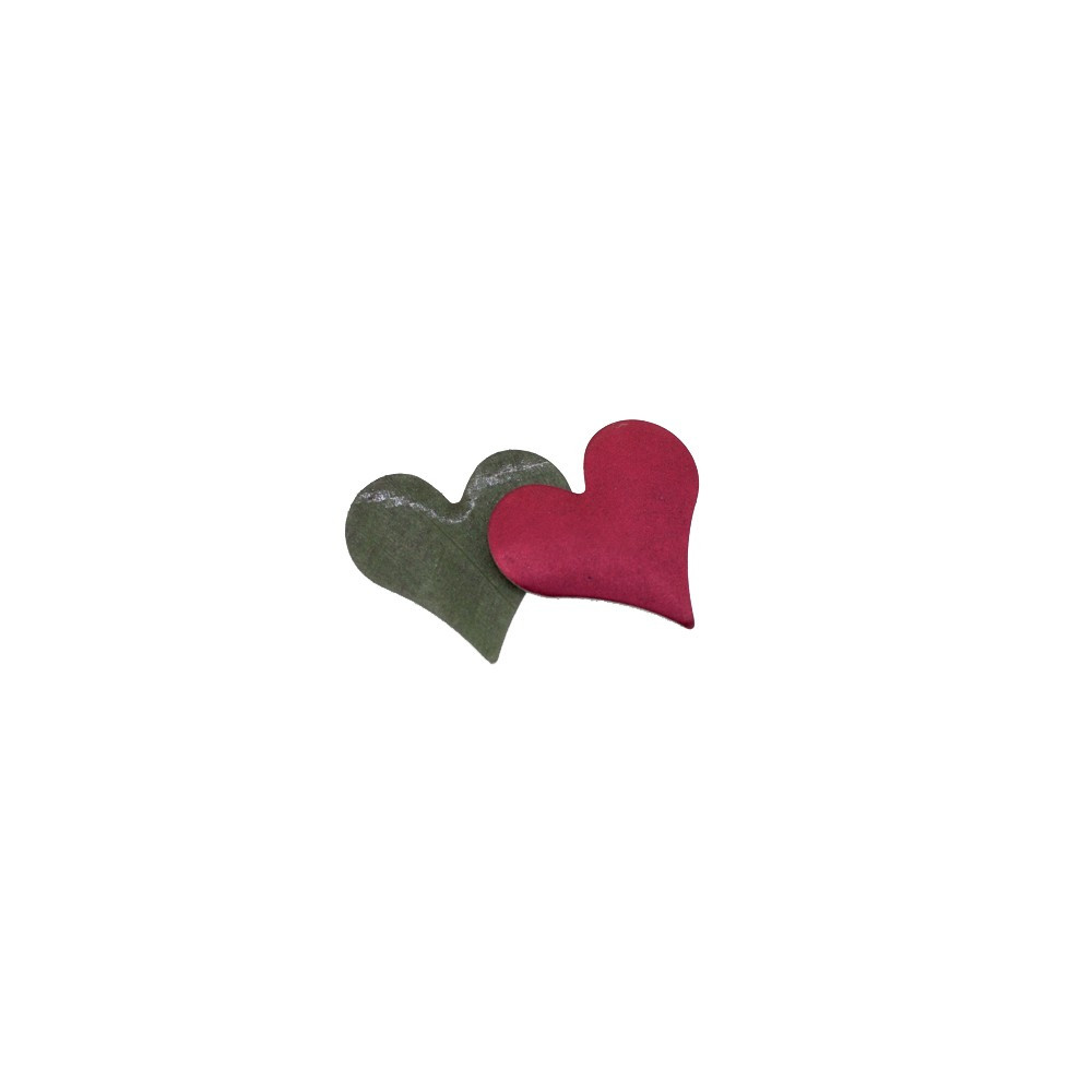 Clous coeur rouge mate