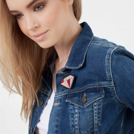 Broches brodées " Diamond "