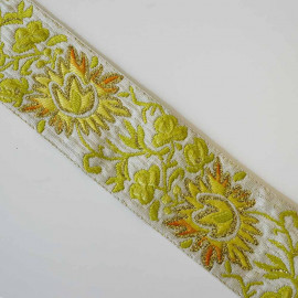 Rubans tissé graphique rose & noir