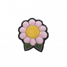 Broches brodées " Flower Power "