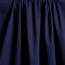 Tissu gabardine poly-coton bleu x 10cm  Pretty Mercerie -Mercerie en ligne 