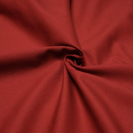 Tissu coton rouge brique x 10cm - Pretty Mercerie -Mercerie en ligne 