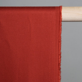 Tissu coton rouge brique x 10cm - Pretty Mercerie -Mercerie en ligne 