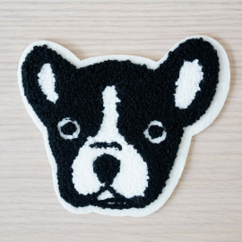 Badge brodé Bulldog - pretty mercerie - customization - mercerie en ligne - mercerie pas cher 
