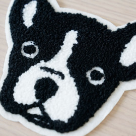 Badge brodé Bulldog - pretty mercerie - customization - mercerie en ligne - mercerie pas cher 