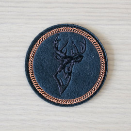 Badge brodé Tête de cerf - pretty mercerie - customization - mercerie en ligne - mercerie pas cher 
