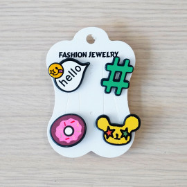 Pins Hello & hashtag & Donuts & Souris- pretty mercerie - customisation - mercerie en ligne - mercerie pas cher 