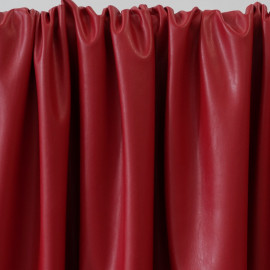 TISSU SIMILI CUIR ROUGE x 10 CM  - pretty mercerie - tissus couture - mercerie pas cher