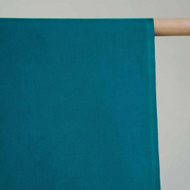 achat Tissu gabardine bleu canard - pretty mercerie - mercerie en ligne