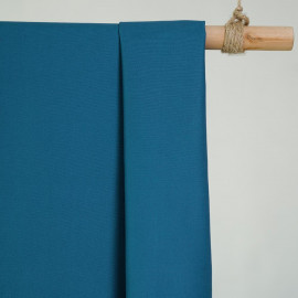 achat Tissu gabardine bleu paon - pretty mercerie - mercerie en ligne