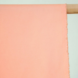 achat Tissu gabardine rose corail pastel - pretty mercerie - mercerie en ligne